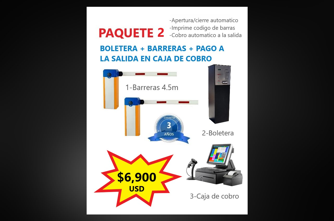 precio equipo para estacionamientos