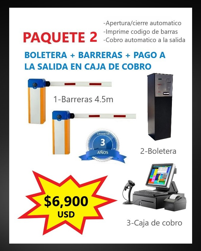 precio equipo para estacionamiento